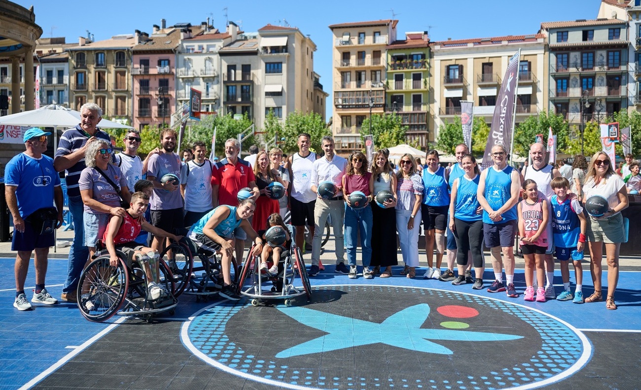 Pamplona vive el baloncesto más divertido con el regreso del ‘Circuito 3x3 CaixaBank’ y récord de participantes