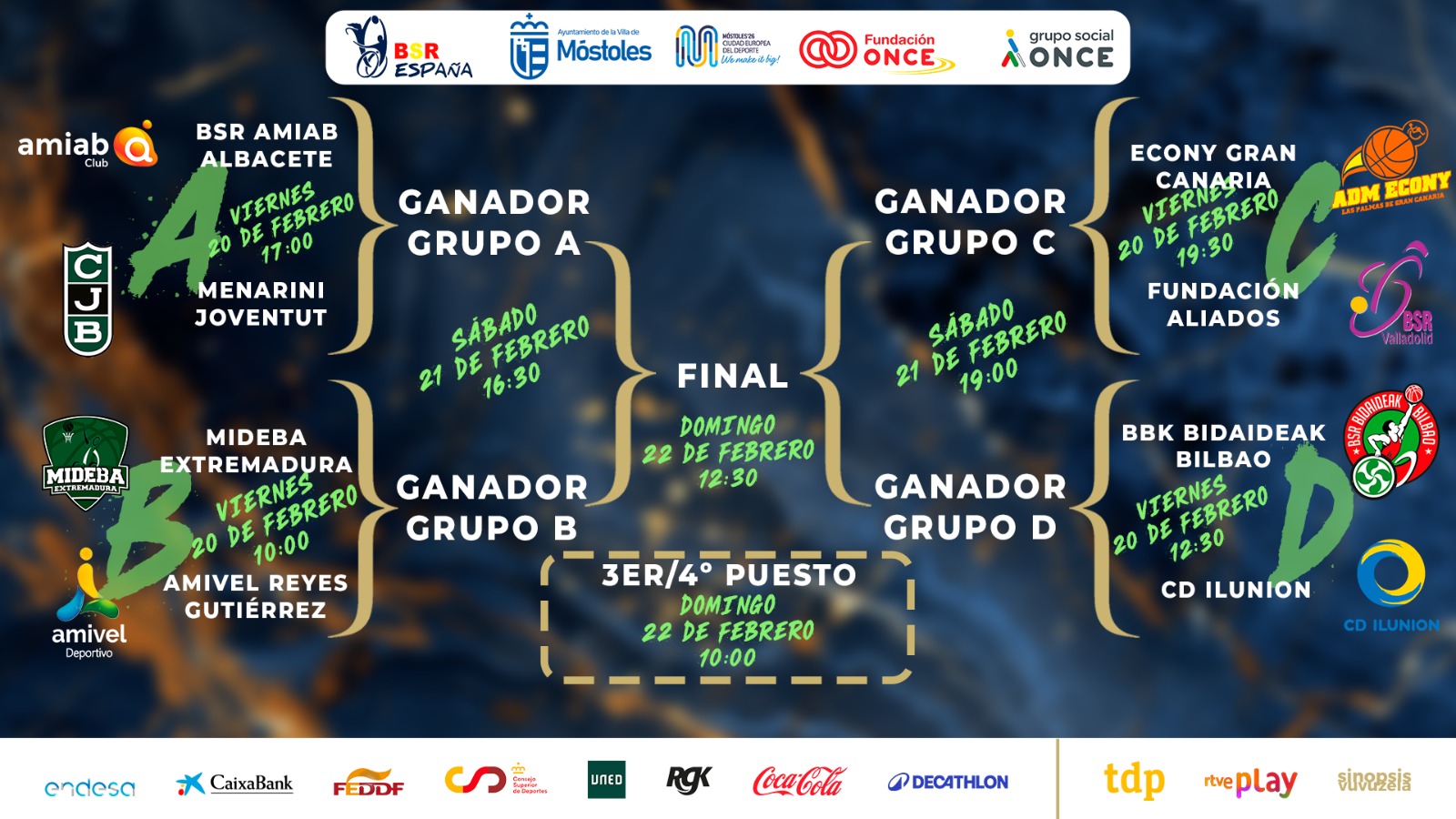 Definidos los cruces y emparejamientos de la Copa del Rey