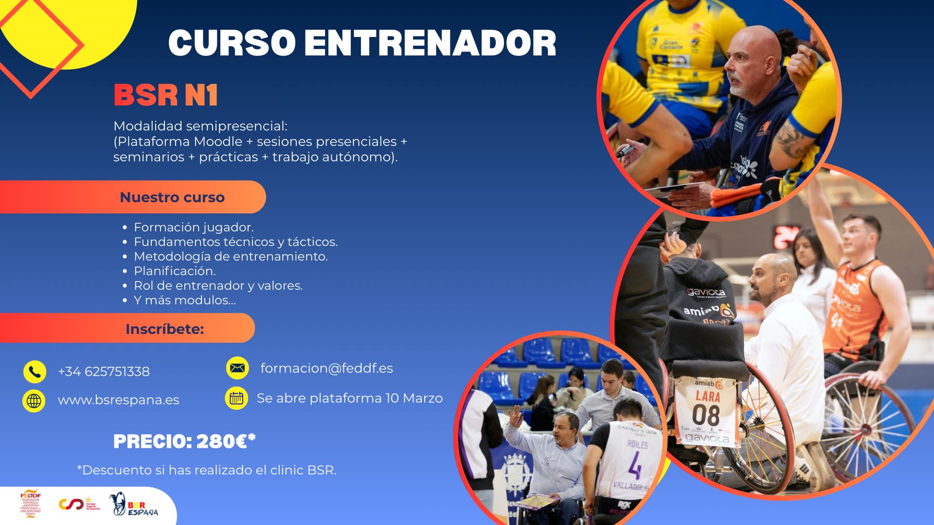 Curso de formación de entrenadores de BSR Nivel 1