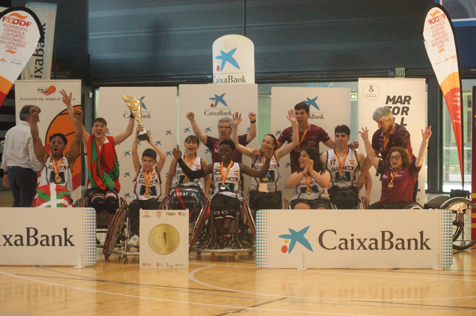 Zuzenak conquista el Campeonato de España de baloncesto en silla de ruedas sub22 CaixaBank 
