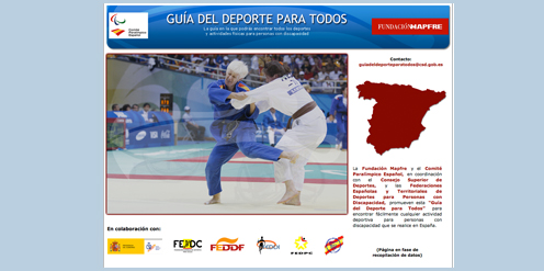 SE PRESENTA LA Â“GUÍA DEL DEPORTE PARA TODOSÂ”, UN BUSCADOR ON LINE DE ACTIVIDADES DEPORTIVAS PARA PERSONAS CON DISCAPACIDAD