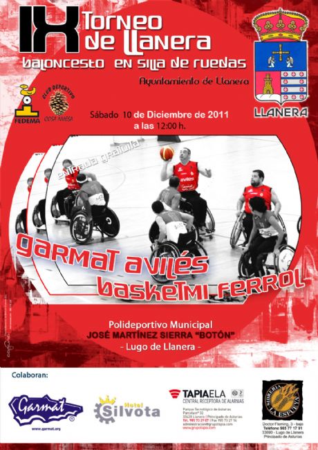 IX TORNEO Â“AYUNTAMIENTO DE LLANERAÂ” DE BALONCESTO EN SILLA DE RUEDAS