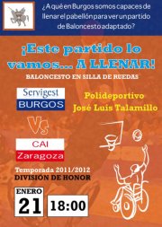 EL SERVIGEST BURGOS MONTA UNA CAMPAÑA DE MOVILIZACIÓN PARA LLENAR EL PABELLÓN ANTE UN PARTIDO DECISIVO