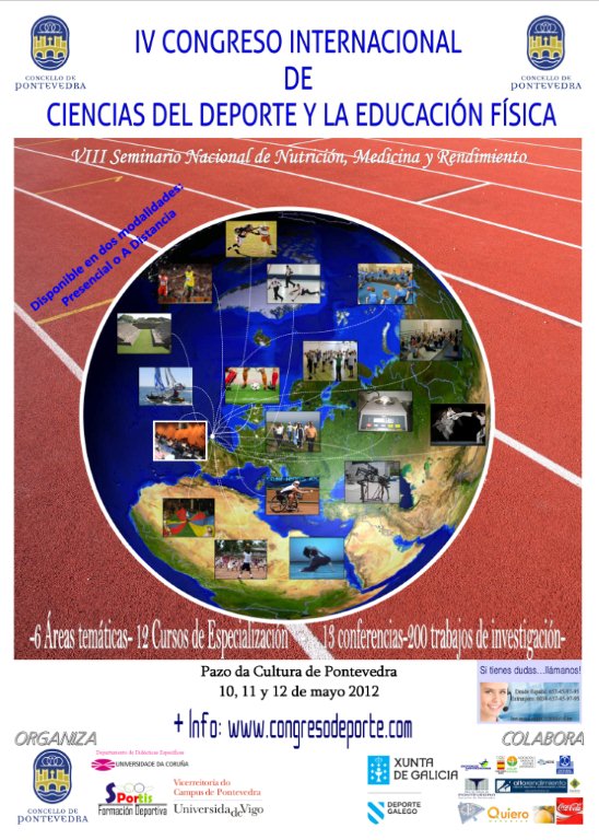 IV CONGRESO INTERNACIONAL DE CIENCIAS DEL DEPORTE Y LA EDUCACIÓN FÍSICA DE PONTEVEDRA