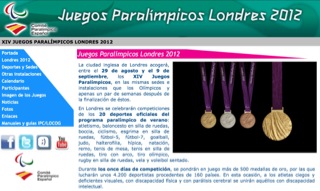 LA WEB. www.paralimpicos.es OFRECE UN ESPECIAL CON TODA LA INFORMACIÓN DE LOS DEPORTISTAS ESPAÑOLES EN LONDRES 2012