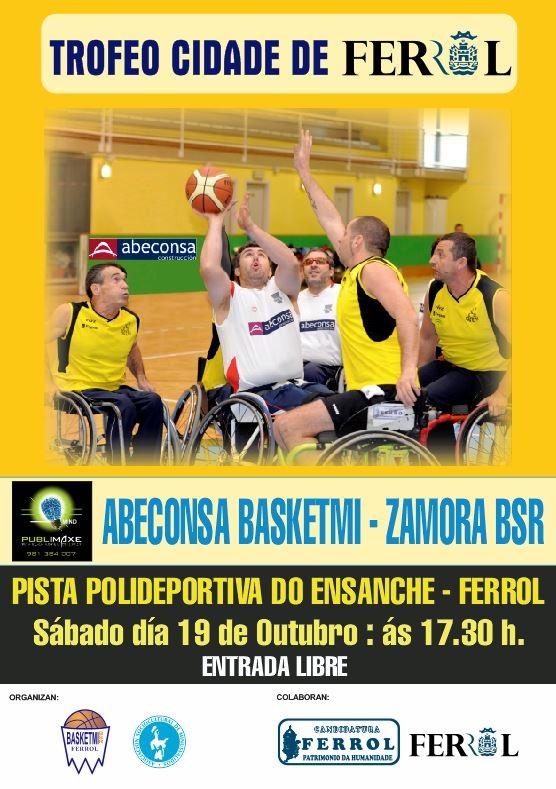 ABECONSA BASKETMI Y ZAMORA BSR DISPUTAN EL TROFEO CIUDAD DE FERROL.
