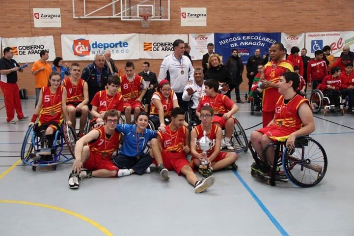 CAI DEPORTE ADAPTADO REPRESENTARÁ A ARAGÓN EN EL CAMPEONATO ESCOLAR DE BALONCESTO EN SILLA DE RUEDAS