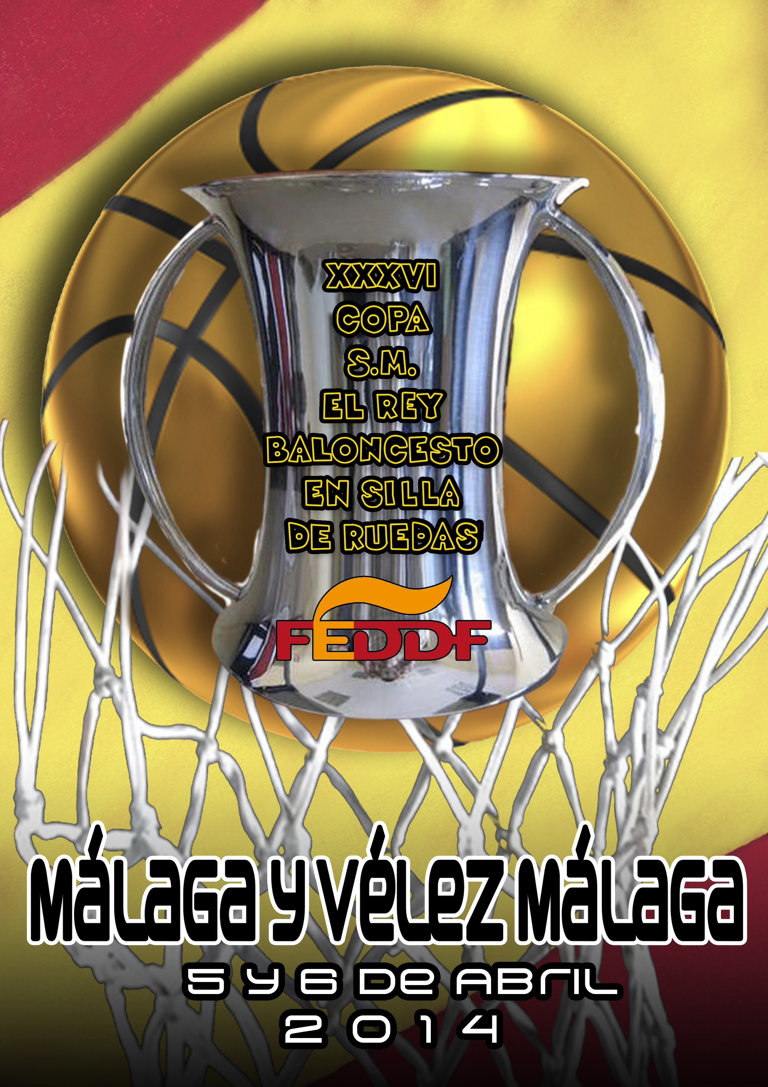 DESIGNADOS LOS ÁRBITROS QUE DIRIGIRÁN LOS ENCUENTROS DE LA XXXVI COPA DE S.M EL REY DE BALONCESTO EN SILLA DE RUEDAS, A DISPUTAR EL 5 Y 6 DE ABRIL EN LAS CIUDADES ANDALUZAS DE MÁLAGA Y VÉLEZ MÁLAGA.