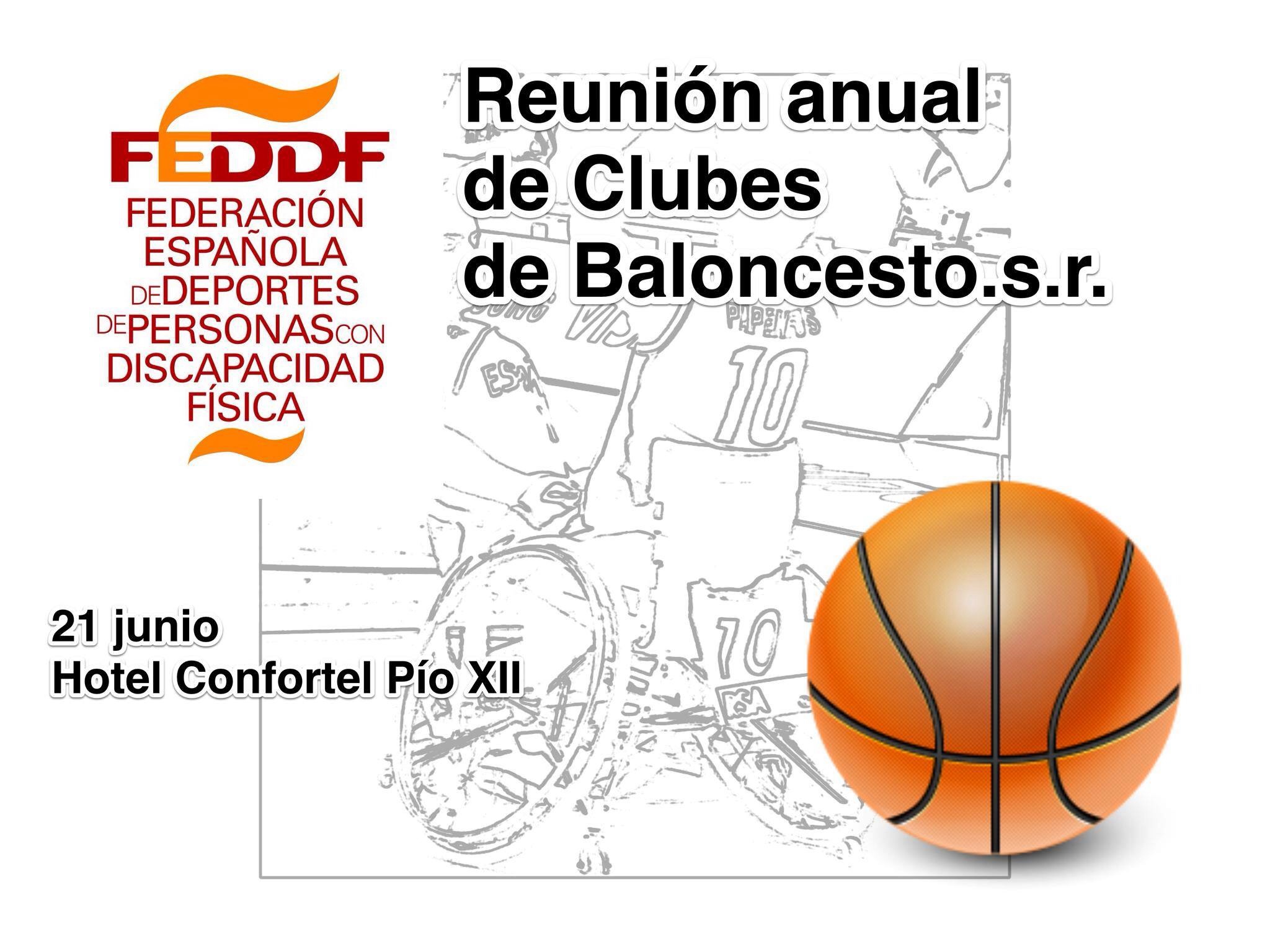 MAÑANA TENDRÁ LUGAR EN LA CAPITAL DE ESPAÑA LA REUNIÓN ANUAL DE CLUBS DE BALONCESTO EN SILLA DE RUEDAS.