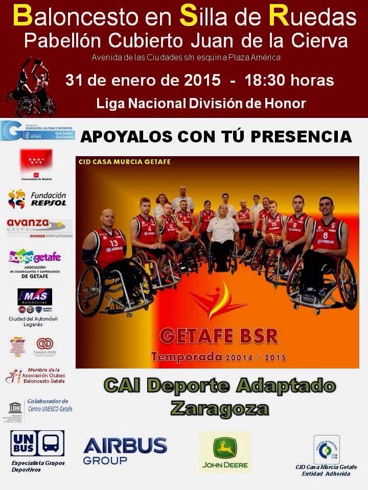 PREVIA - GETAFE BSR vs CAI DEPORTE ADAPTADO