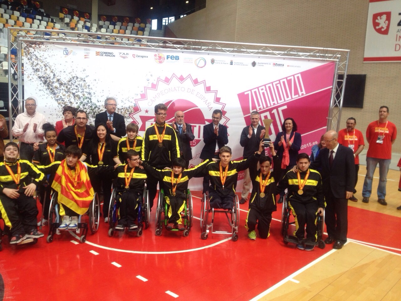 Cataluña se corona en el Campeonato Escolar de Baloncesto en Silla de Ruedas.