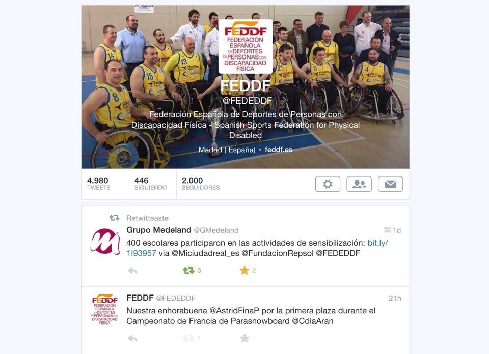 El Twitter alcanza los 2.000 seguidores