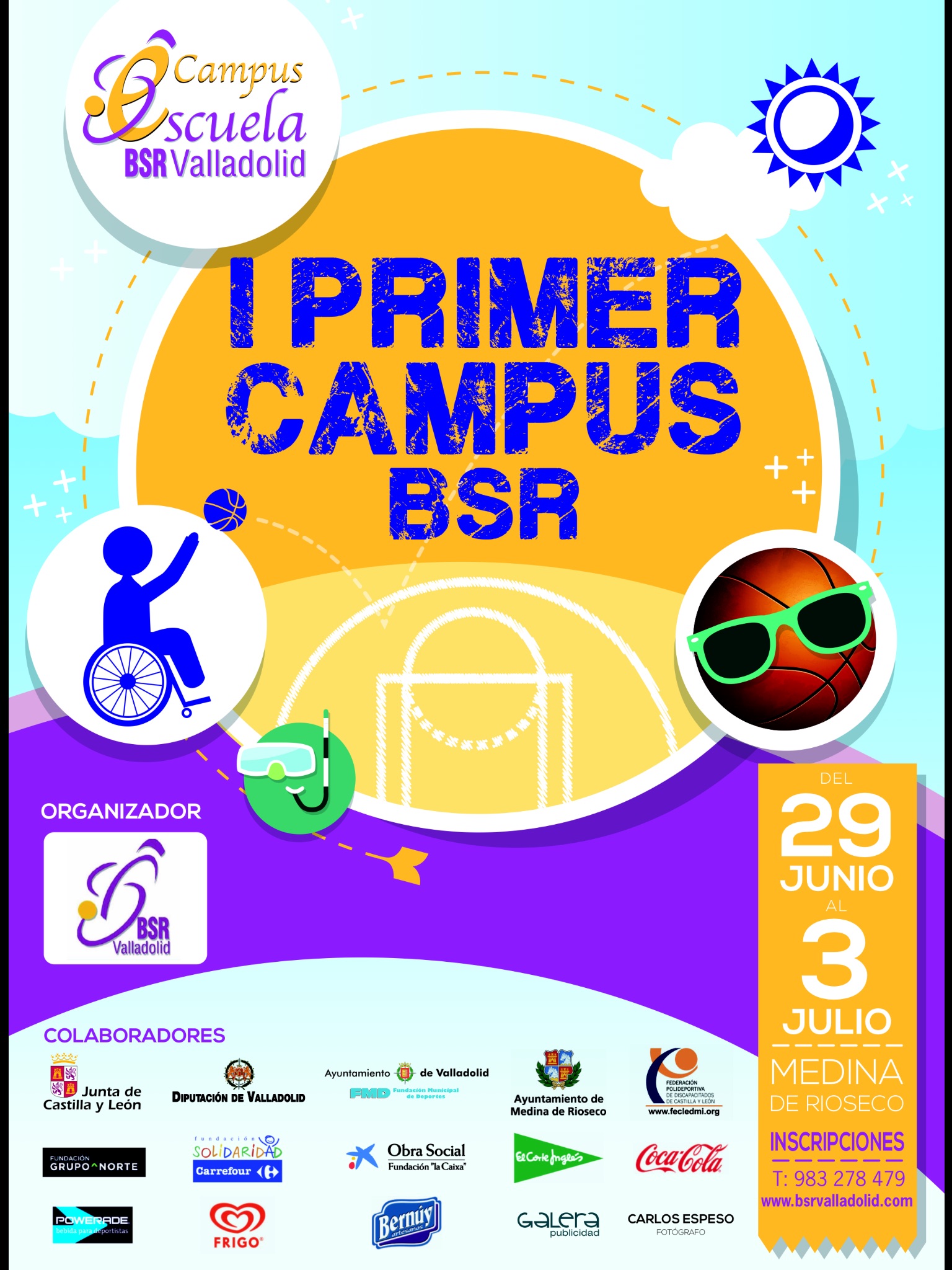 Deporte, diversión, convivencia y autonomía personal en el I Campus del BSR Valladolid