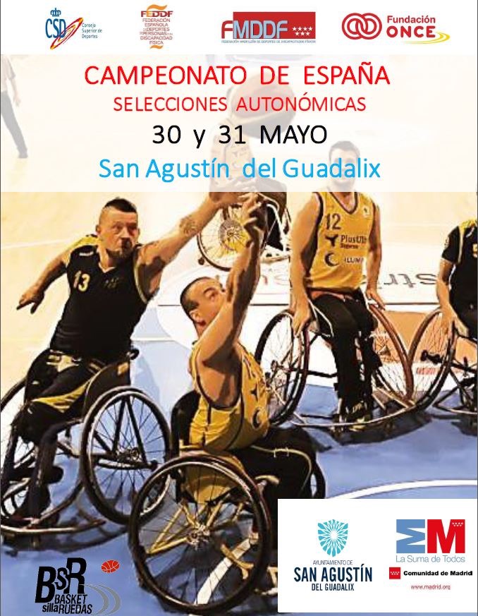 Tres selecciones autonómicas de baloncesto en silla de ruedas competirán este fin de semana