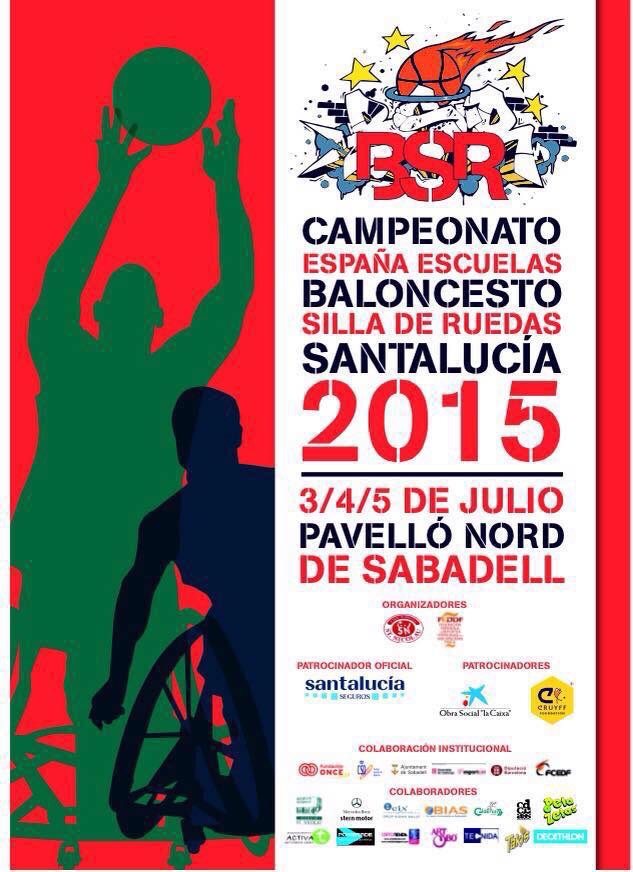 Retransmisiones en directo de los partidos del Campeonato de España de Escuelas de Baloncesto en Silla de Ruedas Santalucía