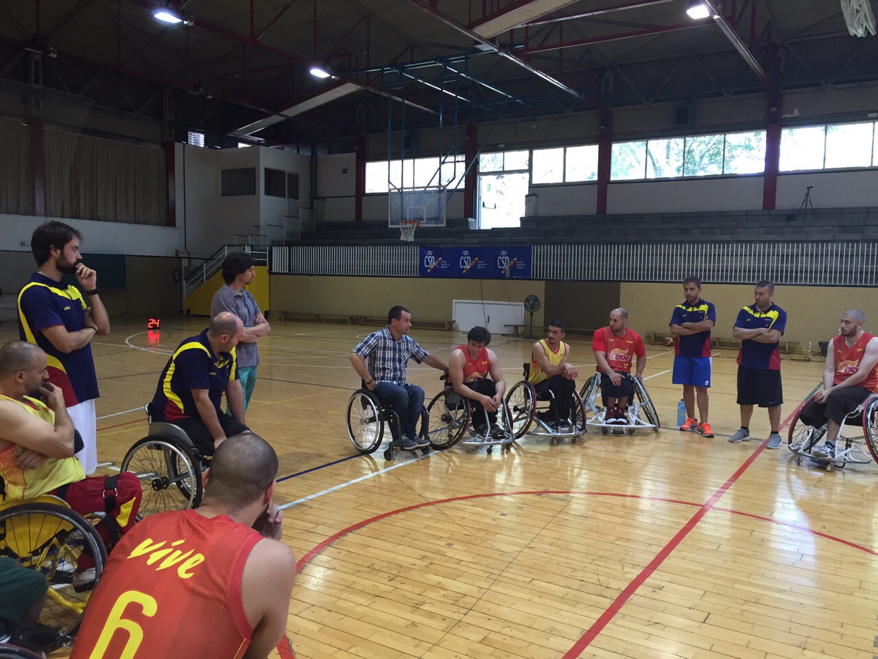 La selección masculina de BSR afinó su puesta a punto en el CAR de Madrid