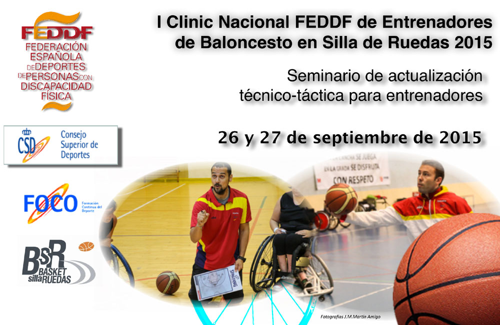 La FEDDF organiza el I Clinic Nacional de Entrenadores de Baloncesto en Silla de Ruedas