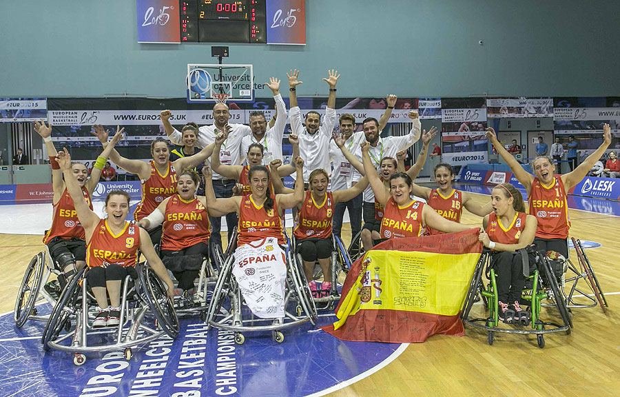 La selección femenina acaba quinta en el Europeo de Baloncesto en Silla de Ruedas