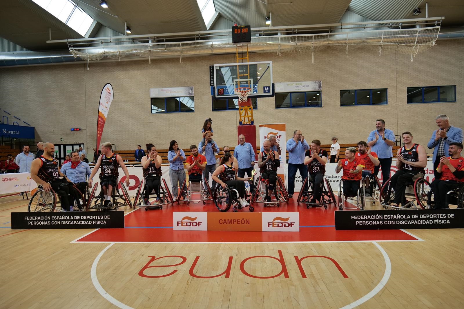 Amiab Albacete revalida su corona de campeón de Liga de baloncesto en silla de ruedas