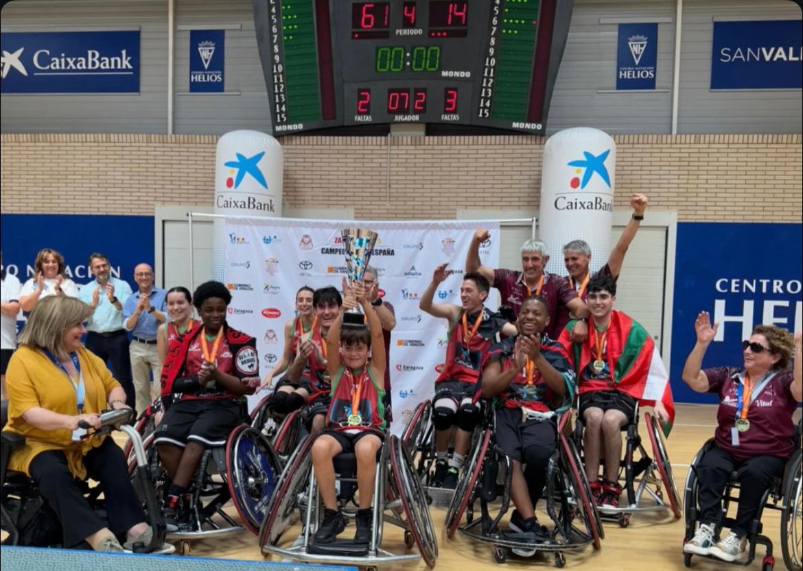 Fundación Vital Zuzenak revalida el el título de campeón de España de baloncesto en silla de ruedas sub22