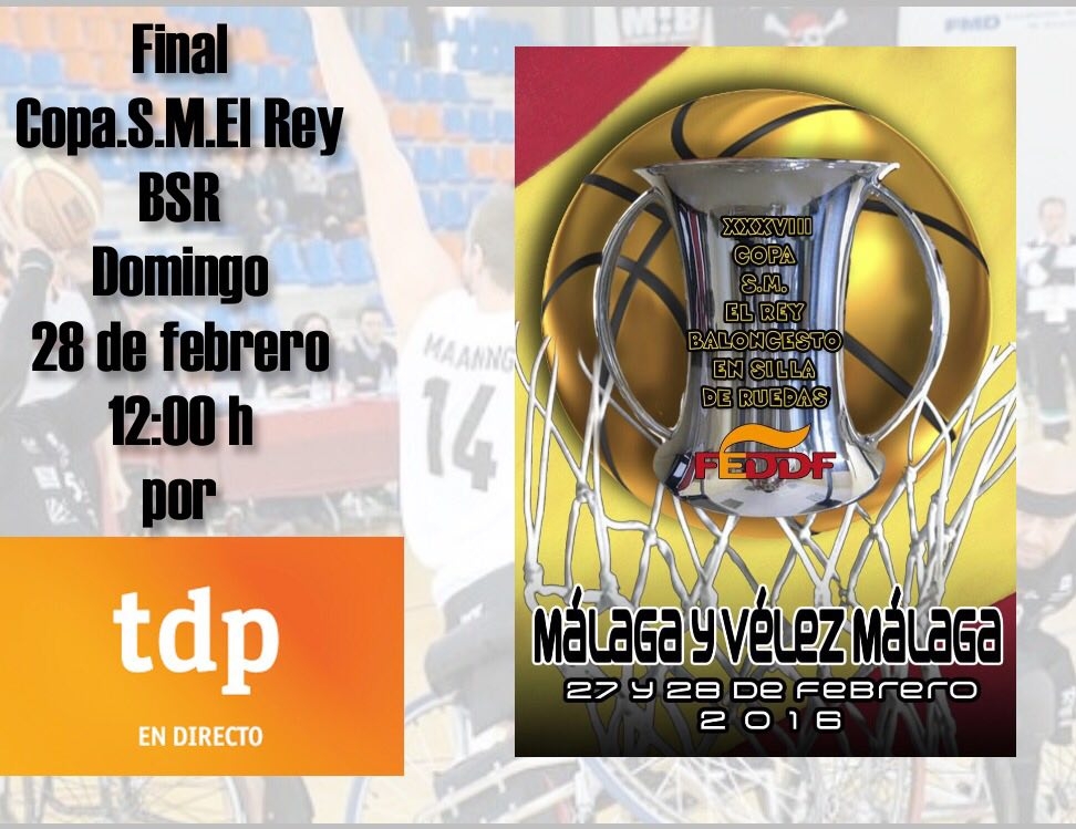 Teledeporte emitirá la final de la Copa del Rey de Baloncesto en Silla de Ruedas