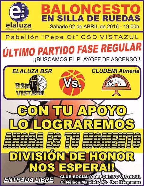 Partido crucial del Elaluza BSR Vistazul en Dos Hermanas