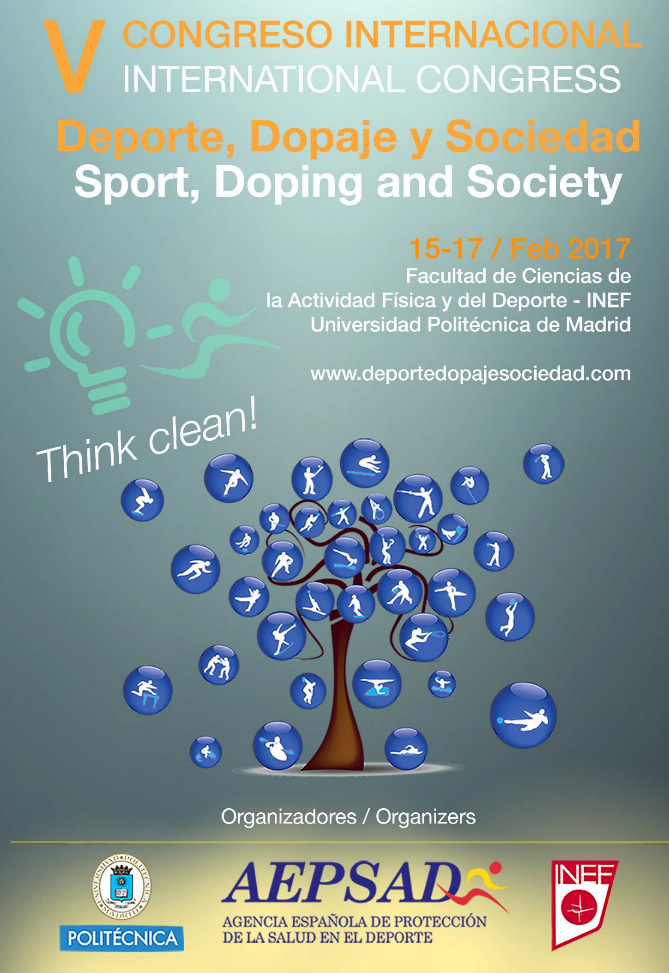 El V Congreso Internacional Deporte, Dopaje y Sociedad analizará las causas que inciden en el dopaje 