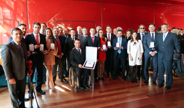 Los deportistas y patrocinadores Paralímpicos recogen sus medallas de la Real Orden del Mérito Deportivo