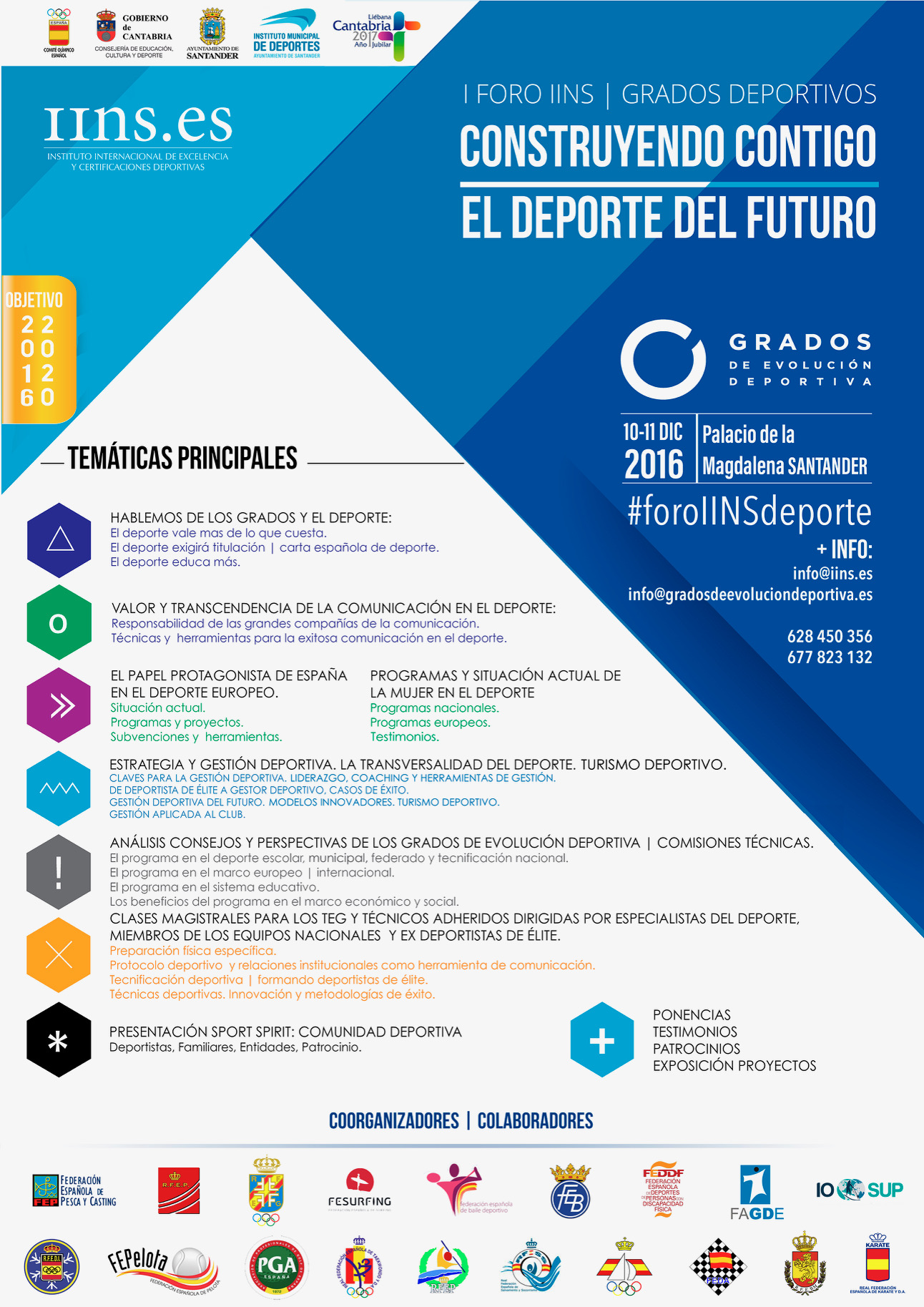 I Foro IINS Grados Deportivos Construyendo Contigo el Deporte del Futuro