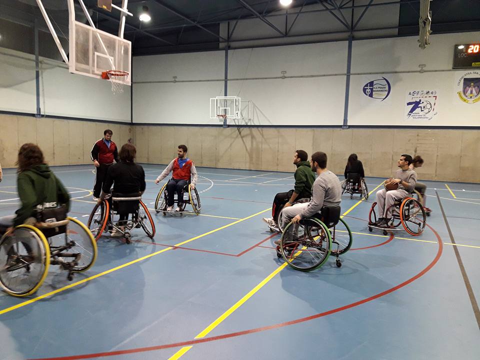 Por segundo año consecutivo Universitarios de Erasmus Ciudad Real conocen el baloncesto en silla de ruedas con el BSR Cocemfe Puertollano