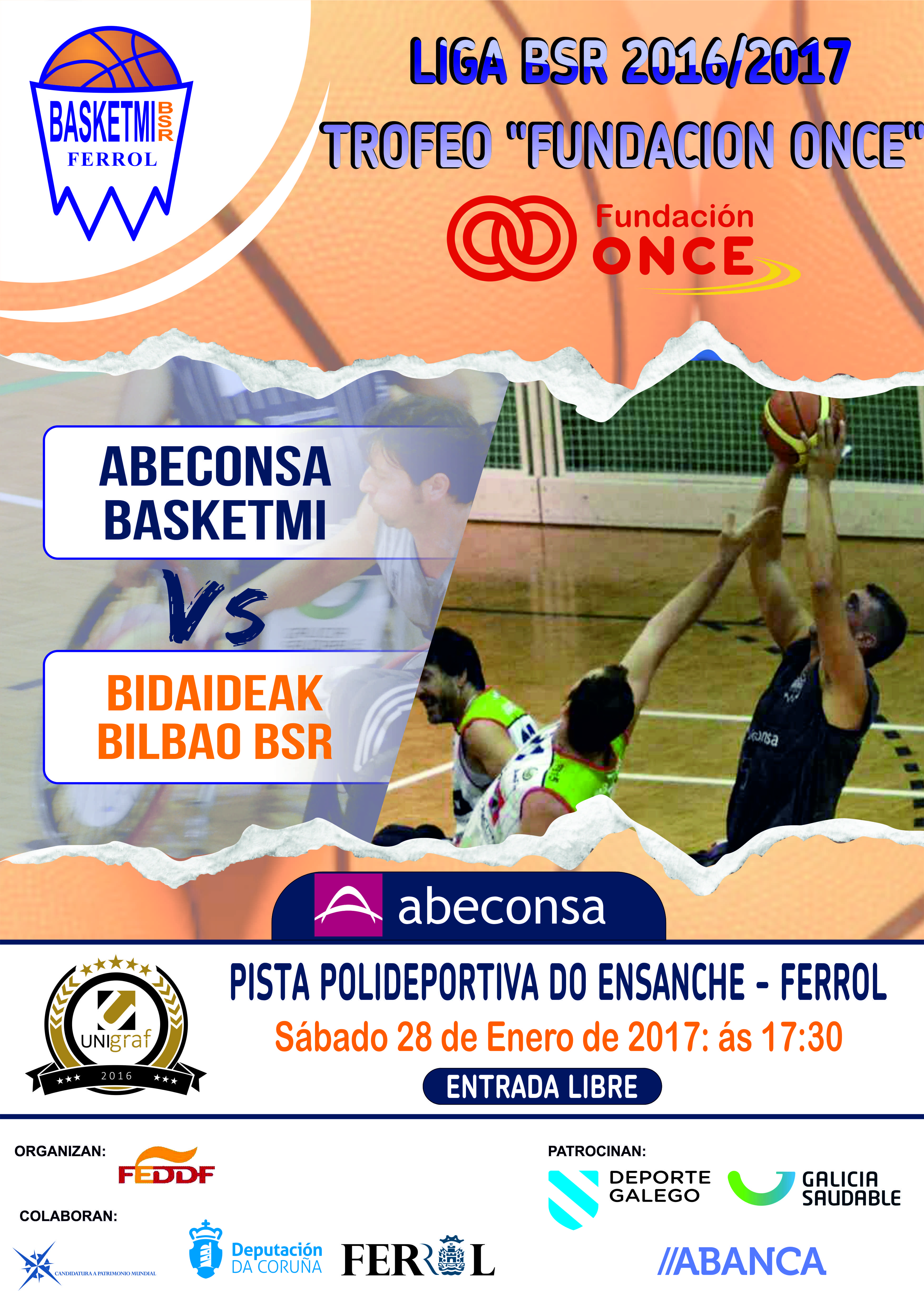 Abencosa Basketmi Ferrol vs Bidaideak Bilbao BSR un hueso duro
