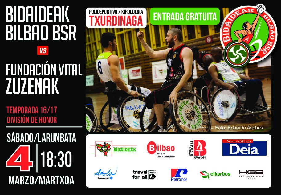 Bidaideak Bilbao BSR vs Fundación Vital Zuzenak