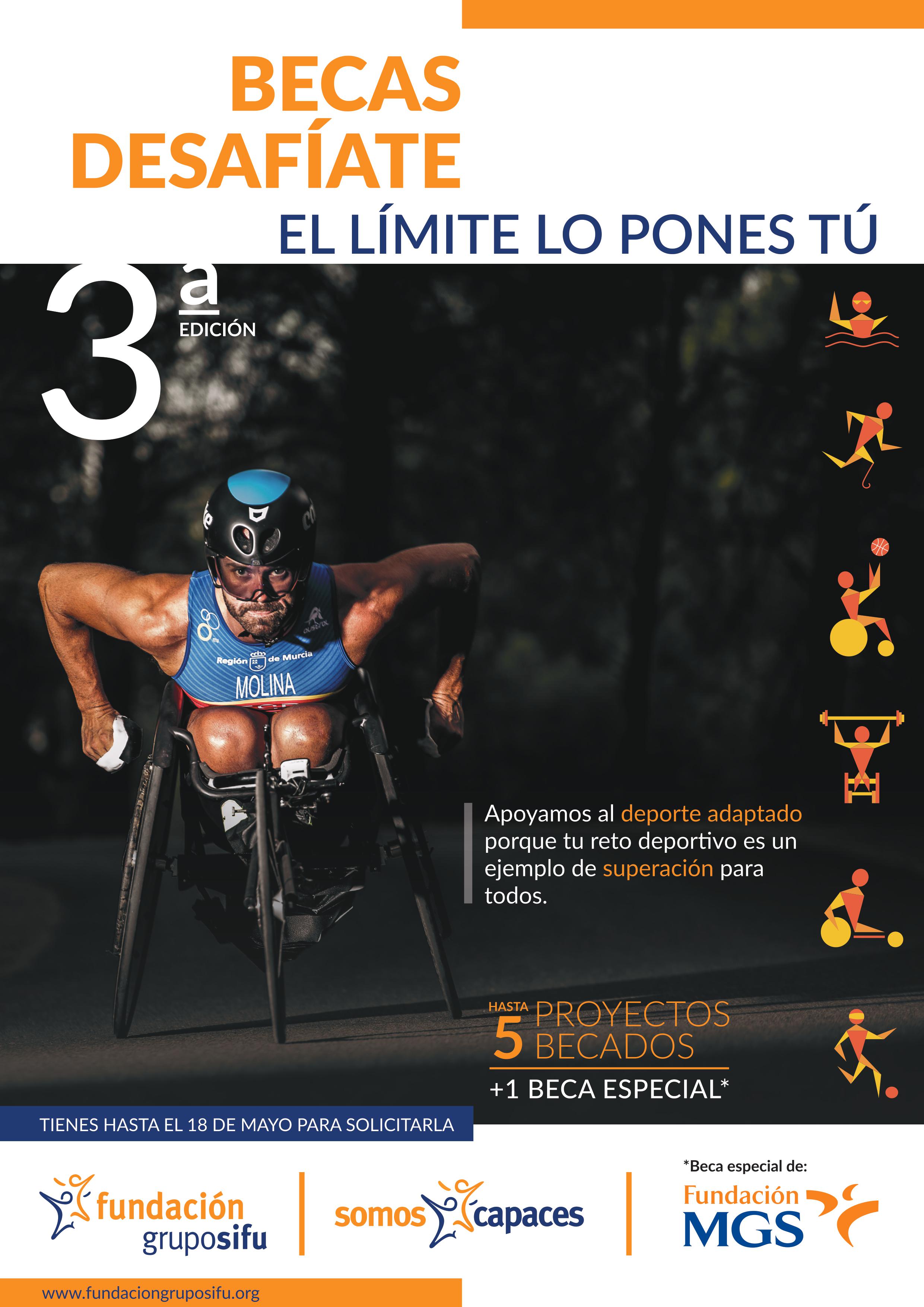 Fundación GRUPO SIFU concoca varias becas destinadas a deportistas con discapacidad