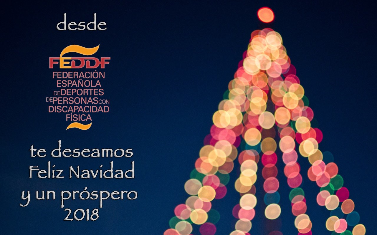 La FEDDF te desea unas FELICES FIESTAS y un PRÓSPERO AÑO 2018