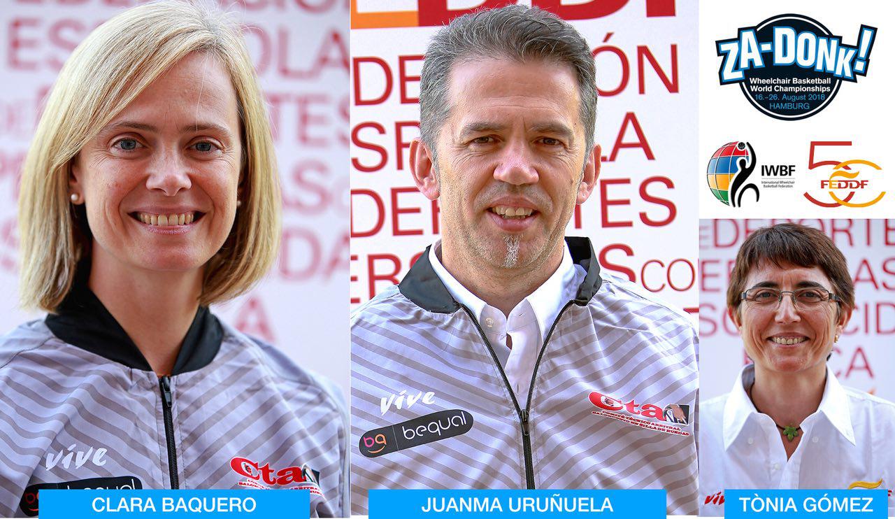 Uruñuela y Baquero, árbitros en el Mundial de Baloncesto en Silla de Ruedas