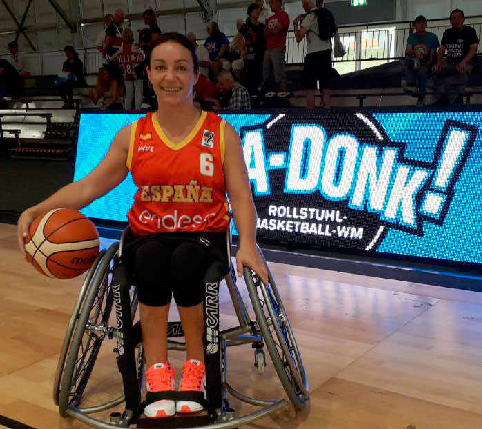 Sonia Ruiz, primera centenaria con la selección española de baloncesto en silla de ruedas