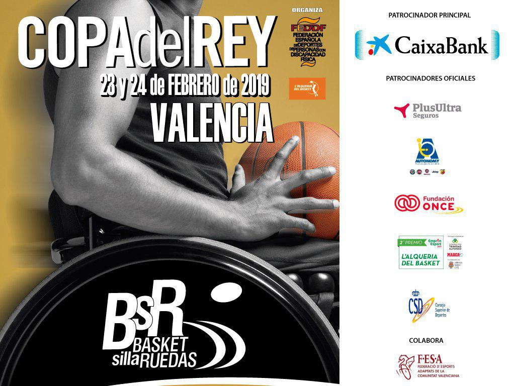 Mañana, sorteo y presentación de la Copa del Rey de Baloncesto en Silla de Ruedas