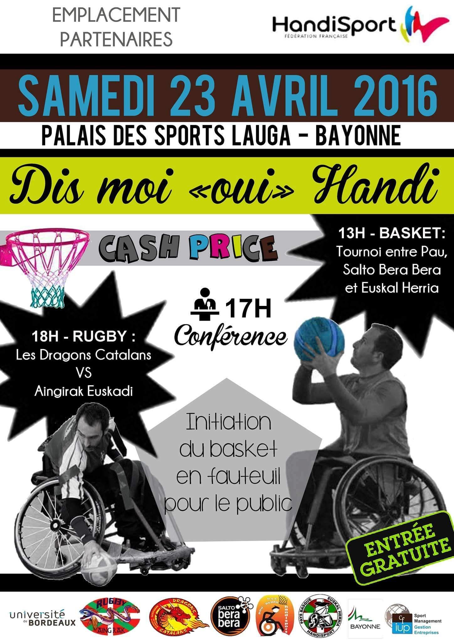 Torneo de baloncesto en silla de ruedas en Bayona (Francia)