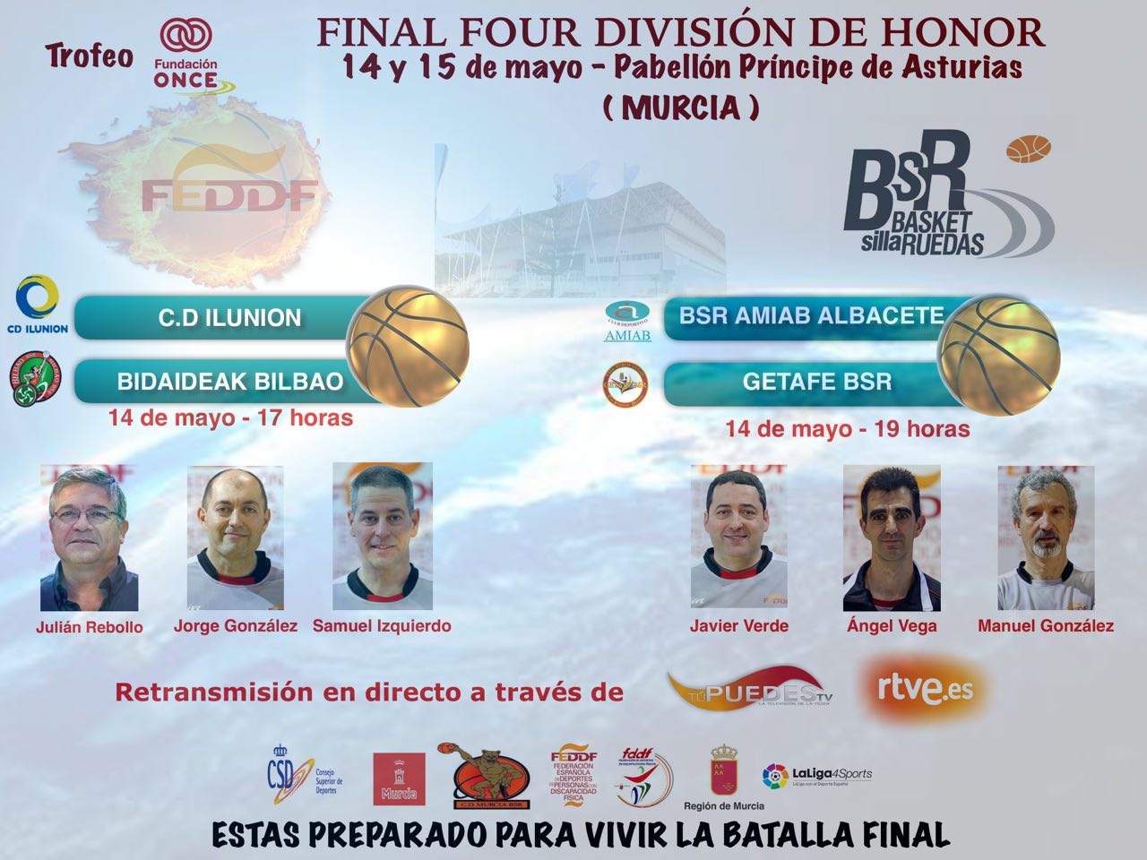 Designados los seis árbitros que dirigirán los encuentros de las semifinales de la Final Four en División de Honor que tendrá lugar este sábado en Murcia