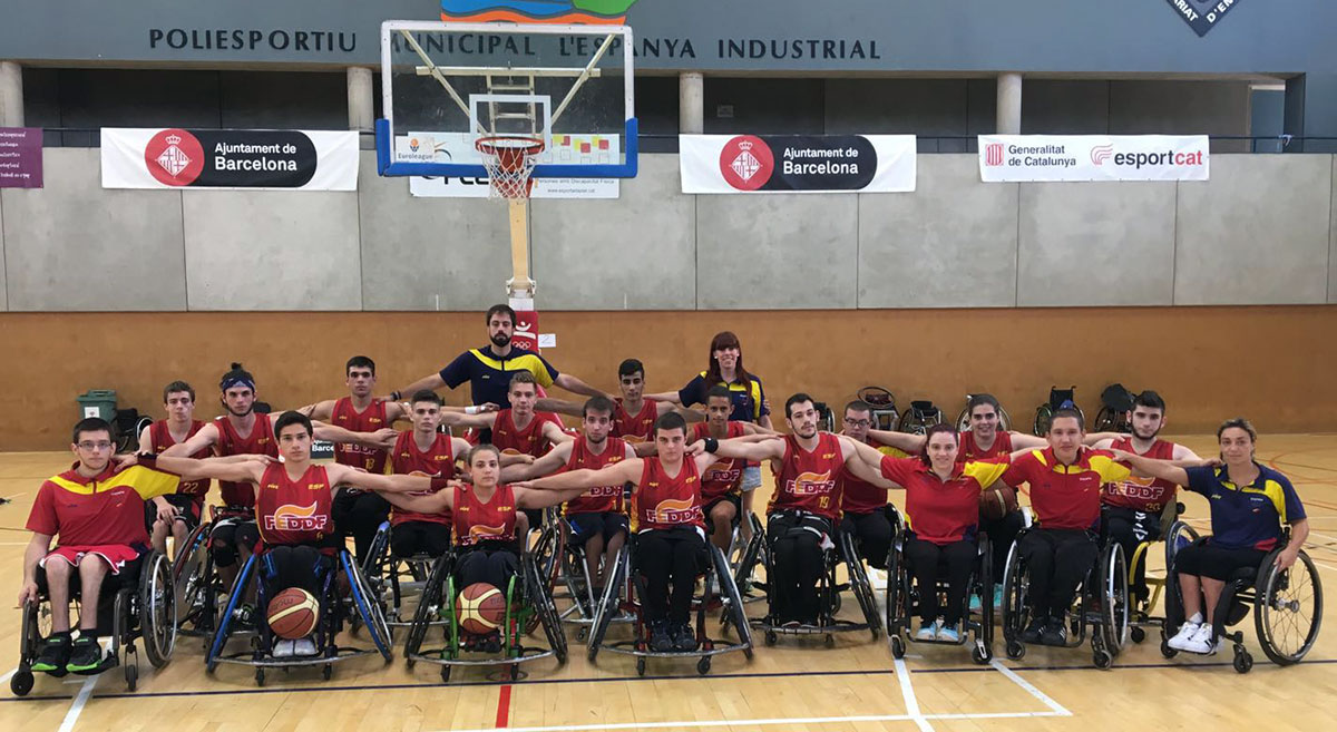 Primera concentración de la preselección española sub-22 de baloncesto en silla de ruedas