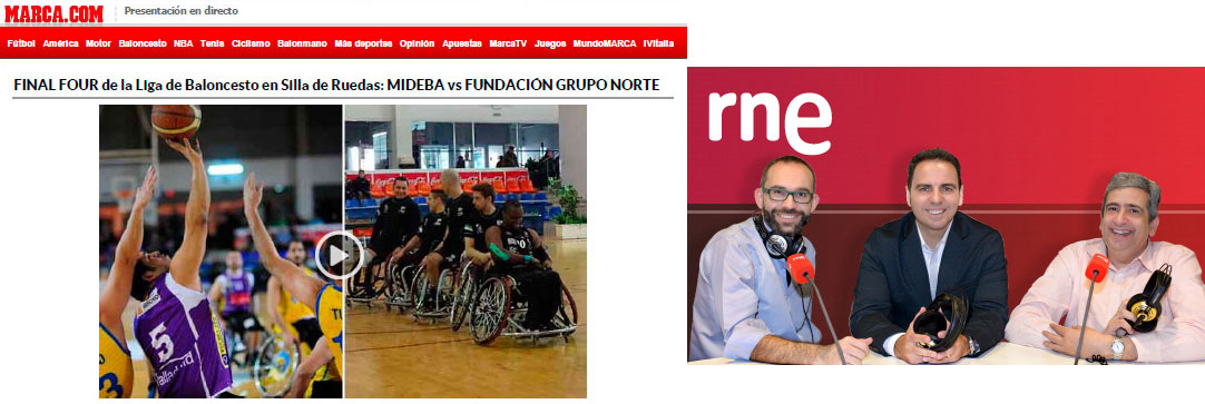 Marca y RNE difunden la Liga Nacional de Baloncesto en Silla de Ruedas