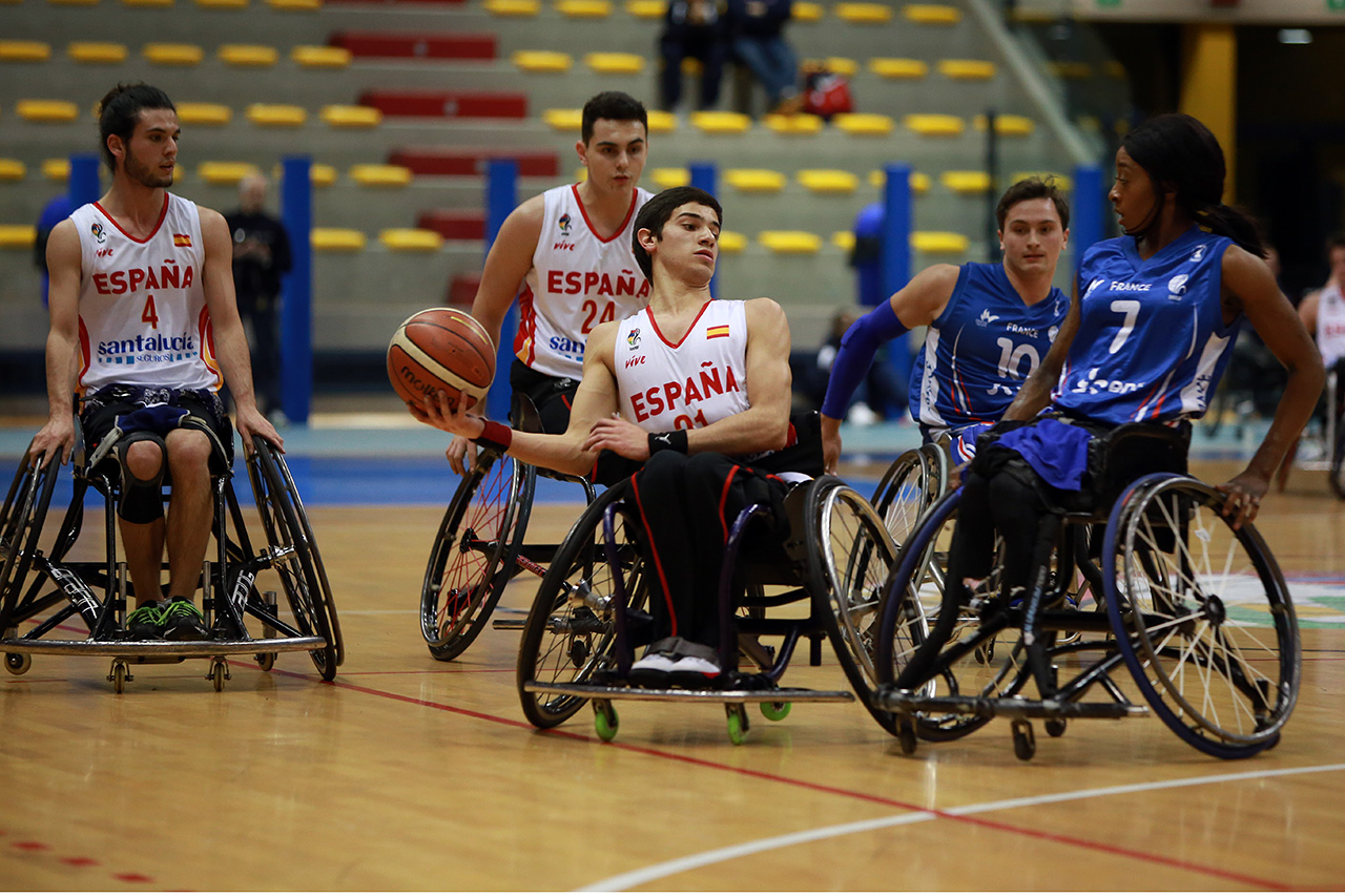 España cae contra Francia en su debut del Europeo Sub-22 de Baloncesto en Silla de Ruedas