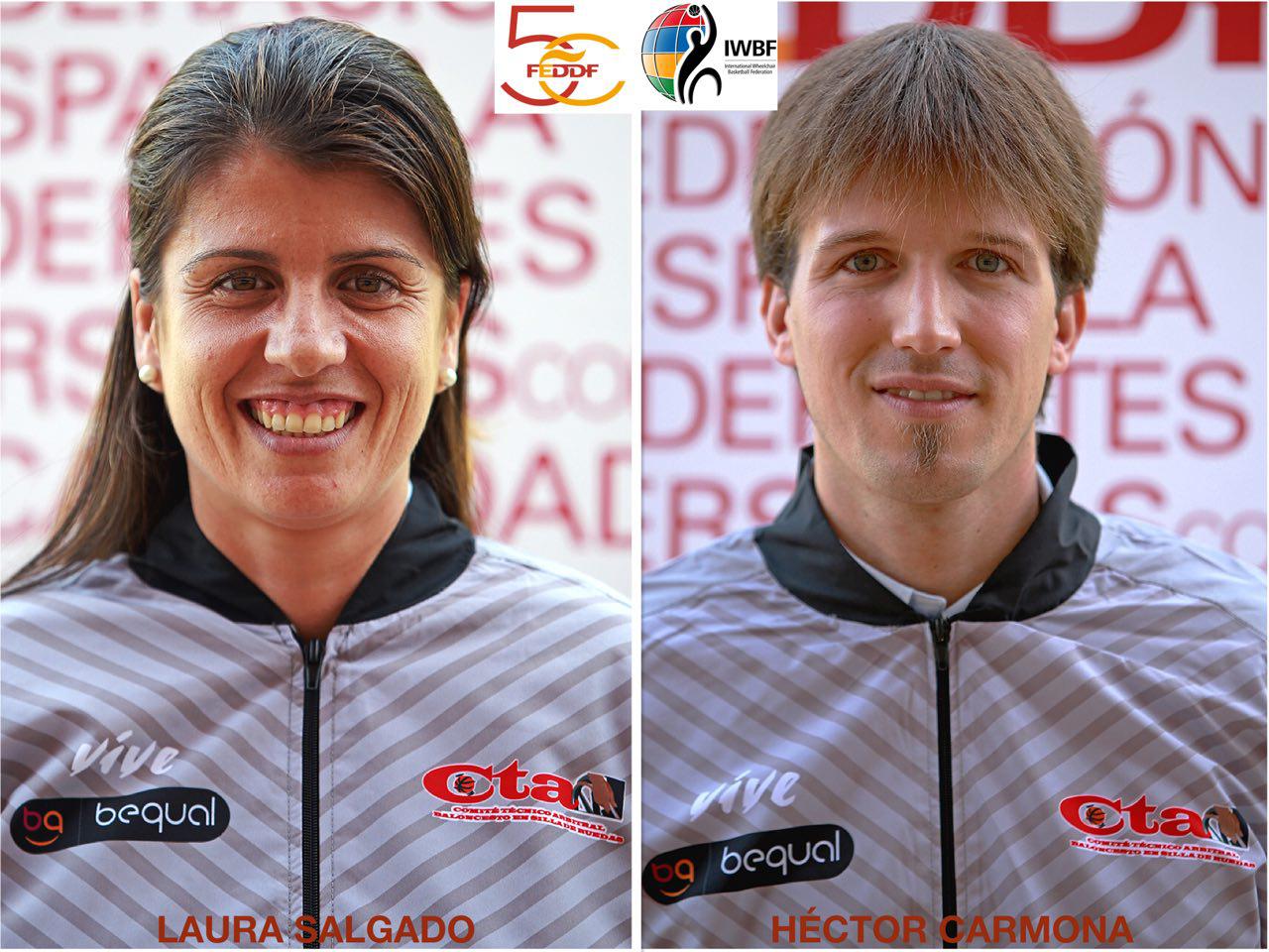 Héctor Carmona y Laura Salgado ya son árbitros internacionales de baloncesto en silla de ruedas