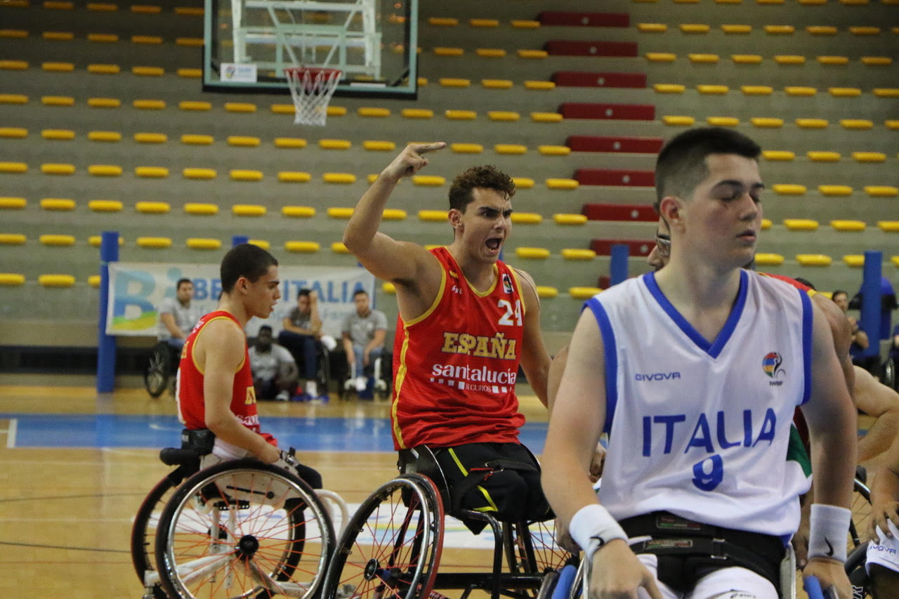España arrolla a Italia en el estreno del Europeo Sub-22 de Baloncesto en Silla de Ruedas
