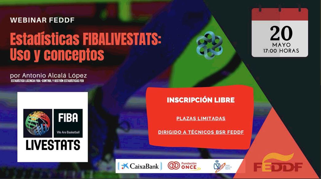 Presentamos la formación “Estadísticas FIBALIVESTATS: uso y conceptos” ( 20 de mayo a las 17:00 horas )