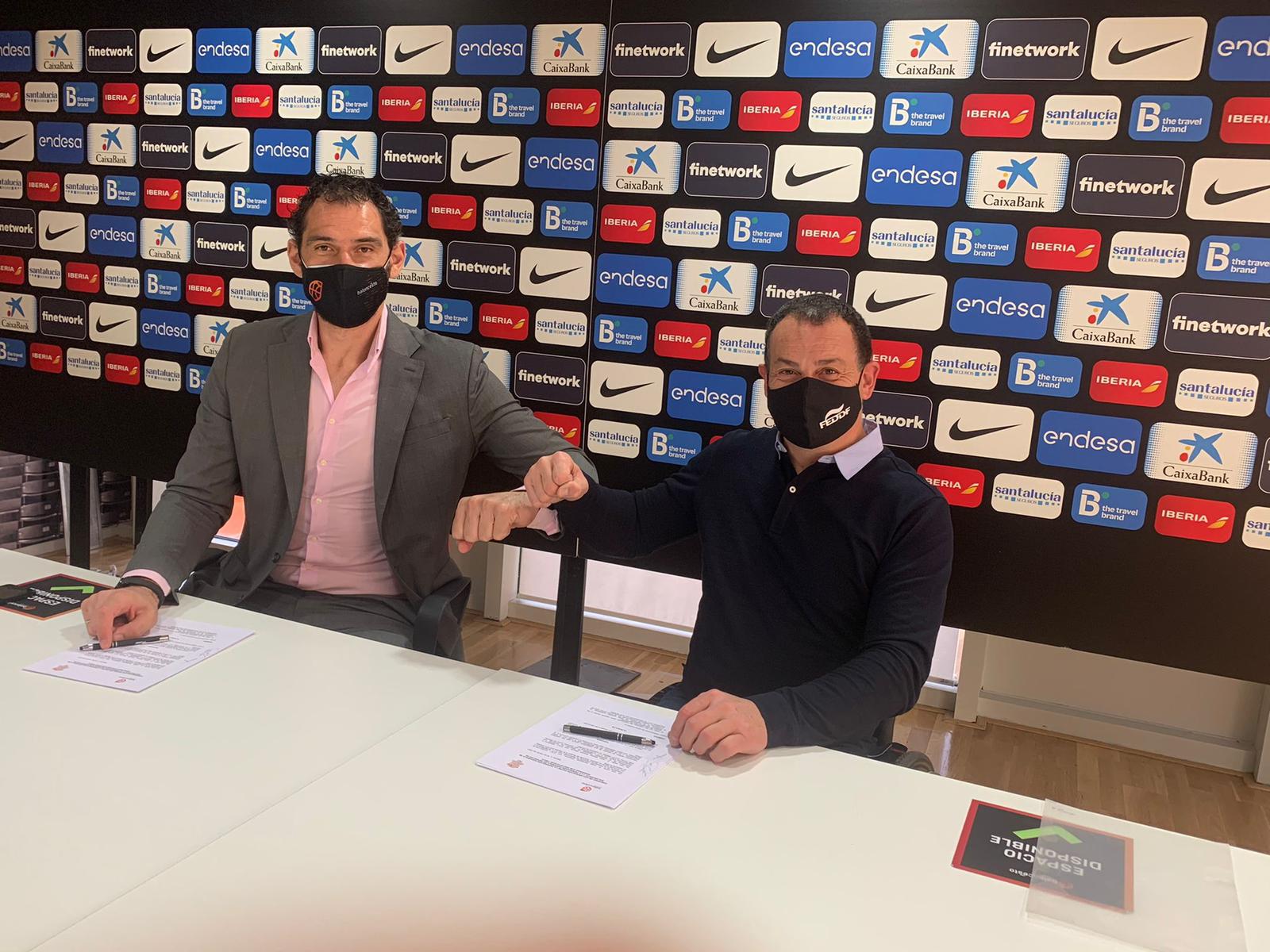 La FEDDF firma un acuerdo de colaboración con la Federación Española de Baloncesto