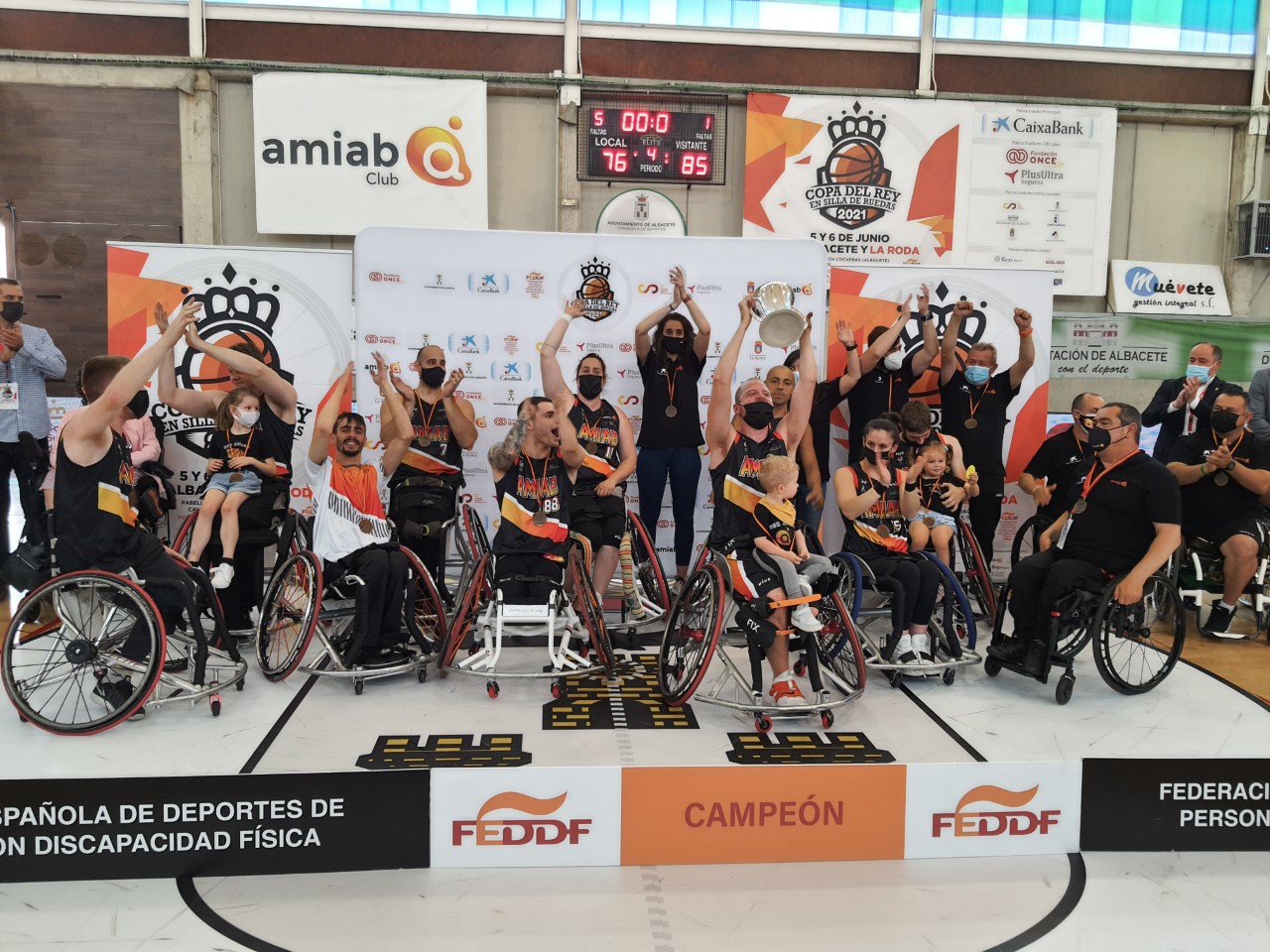 Amiab Albacete, campeón de la Copa del Rey de baloncesto en silla de ruedas