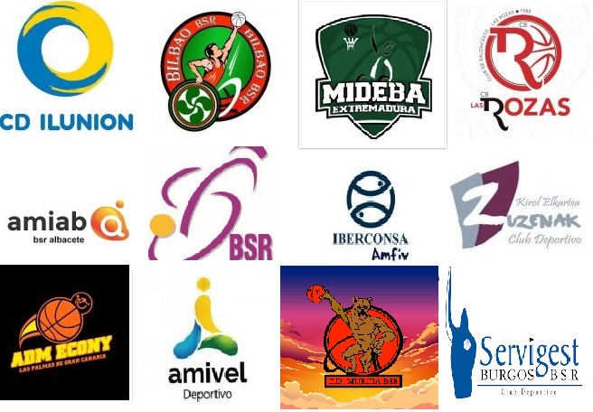 Plantillas de la Liga de División de Honor de baloncesto en silla de ruedas