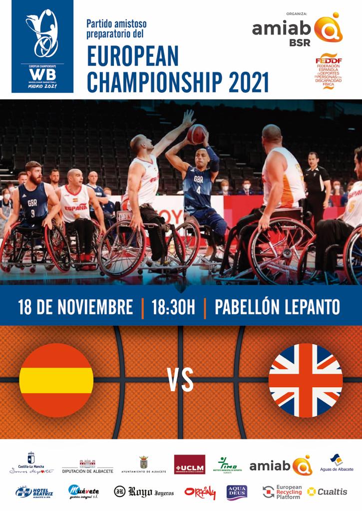 España jugará contra Gran Bretaña un amistoso en Albacete antes del Europeo