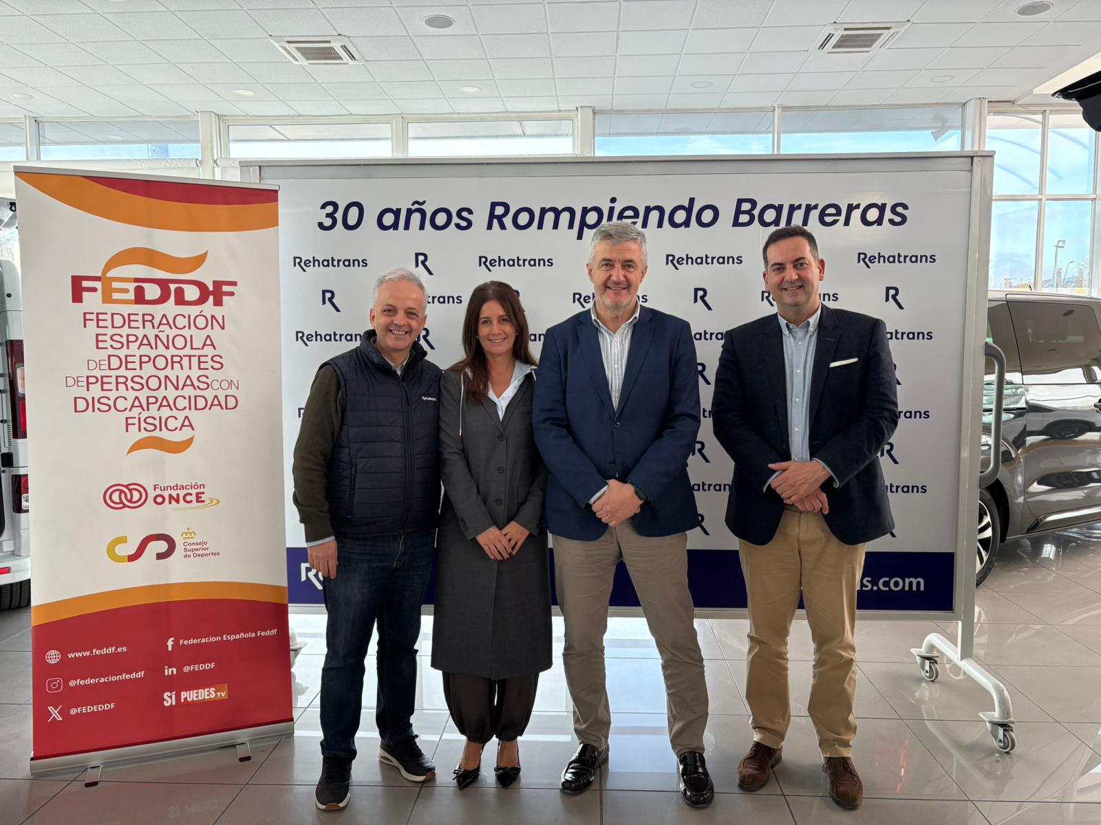 Rehatrans y la FEDDF firman un acuerdo para impulsar el deporte de personas con discapacidad física